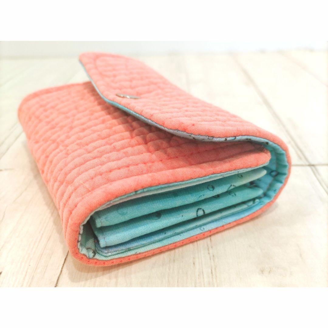 おたま様　仕切りポケット付ショルダーバッグ　ファスナートート　ミニ財布