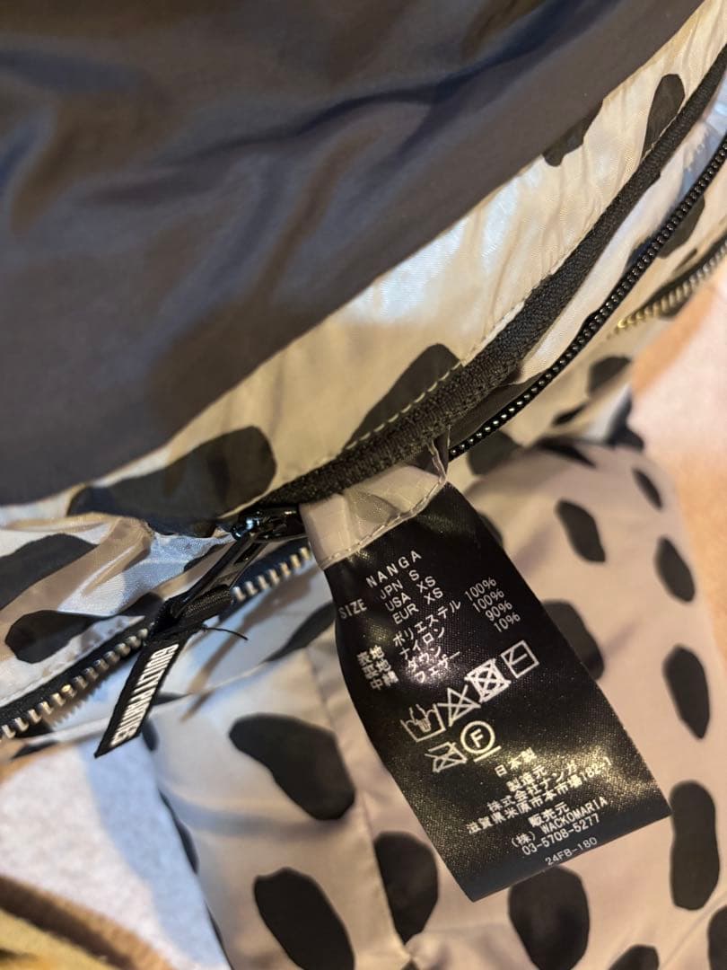 WACKO MARIA × NANGA レオパード　ダウン　木村拓哉着用モデル