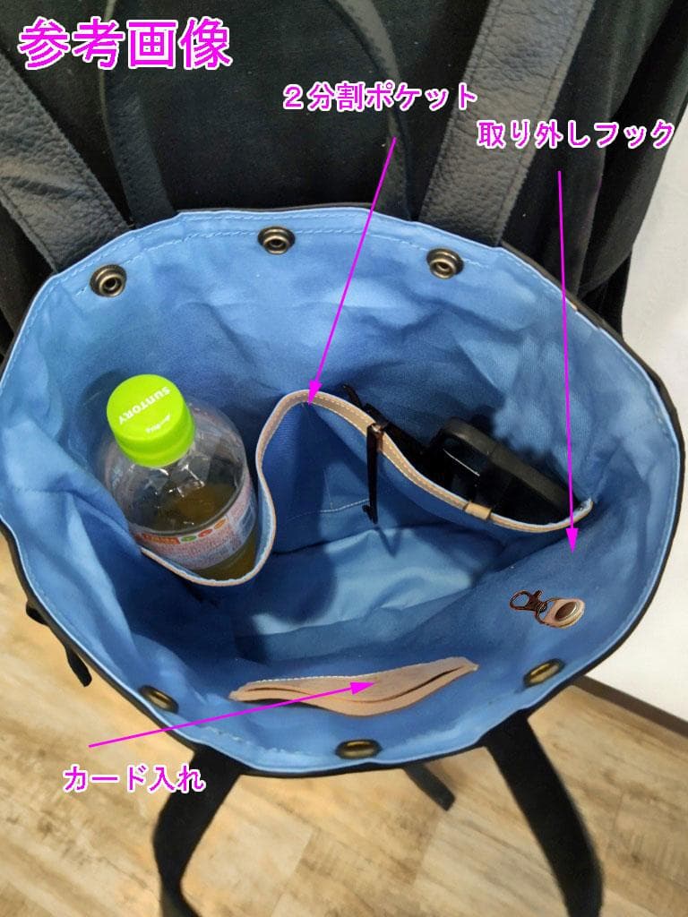 ミナペルホネン/2025tambourineタンバリンネイビー×白/牛革A4