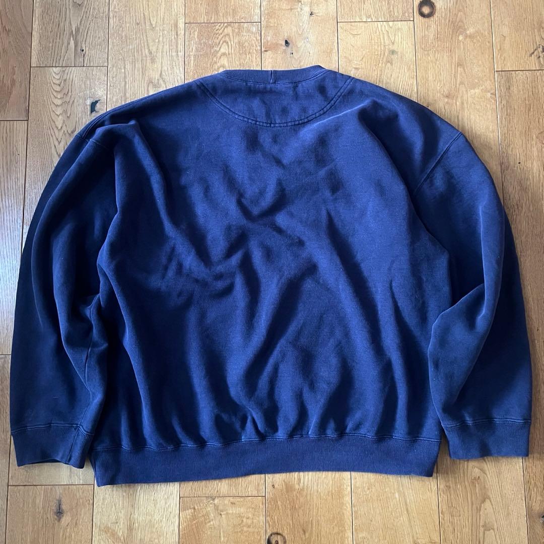 90s OLD GAP 無地 ブランク スウェット ナス紺 希少 デカタグ