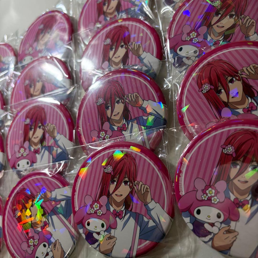 ブルーロック サンリオ 千切豹馬 マイメロ ホログラム缶バッジ