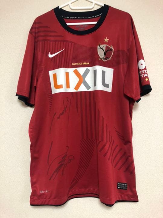 鹿島アントラーズ ユニフォーム　XL 2011 サイン入り　興梠　野沢選手