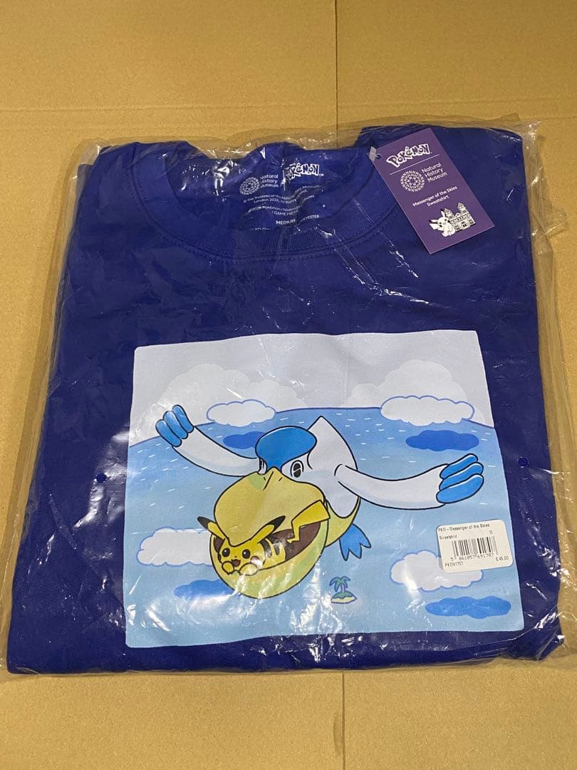 ポケモン ロンドン自然史博物館 トレーナー　スウェット　M