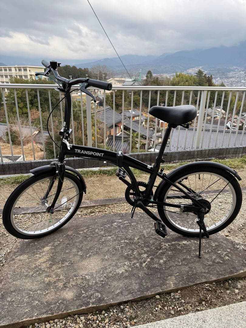 TRANSPORT 折りたたみ自転車 黒