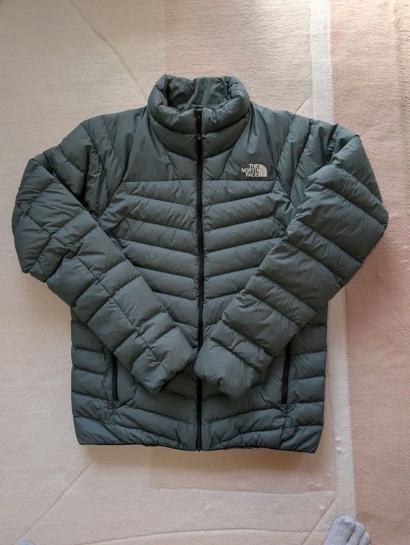 ノースフェイス　ダウンジャケット オリーブグリーン系 Sサイズ