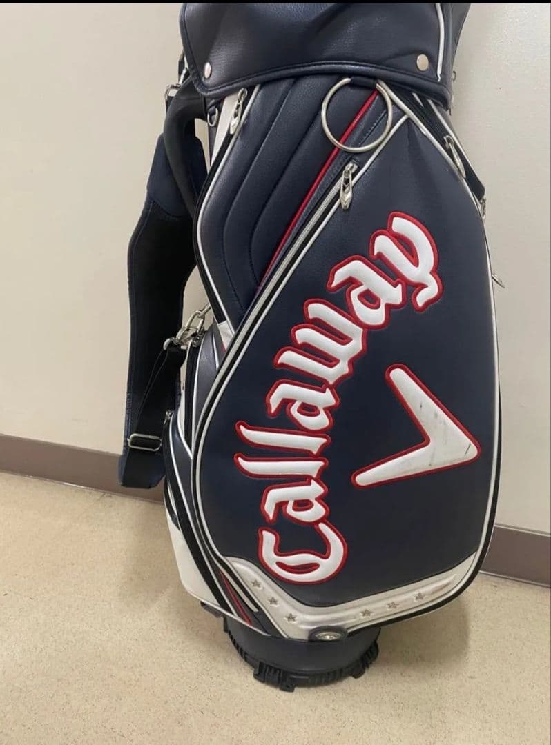 Callaway キャディバッグ ネイビー/ホワイト/レッド