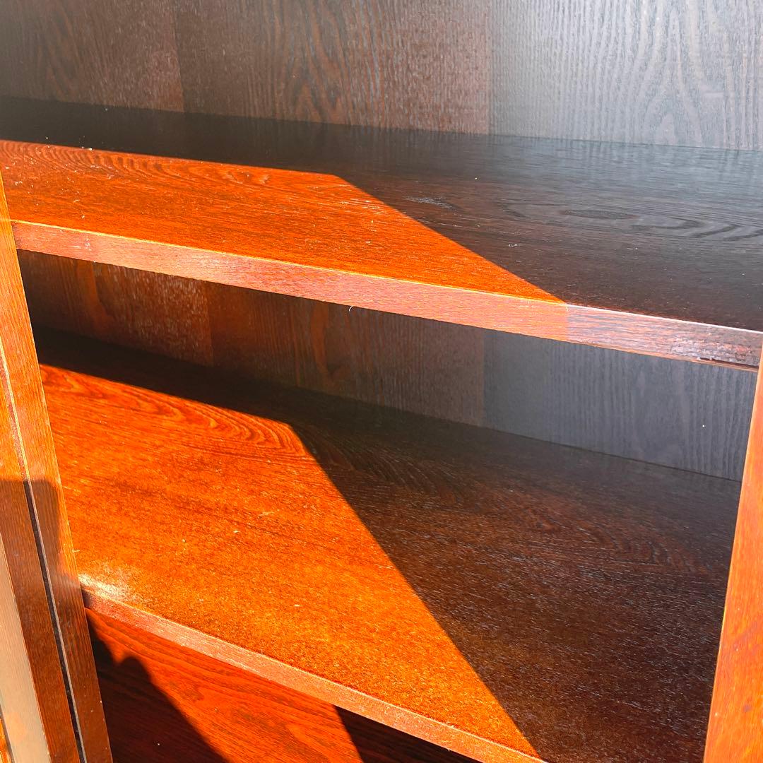 国産品 欅無垢材食器棚 水屋箪笥 ダイニングボード キッチンボード 茶棚 茶箪笥