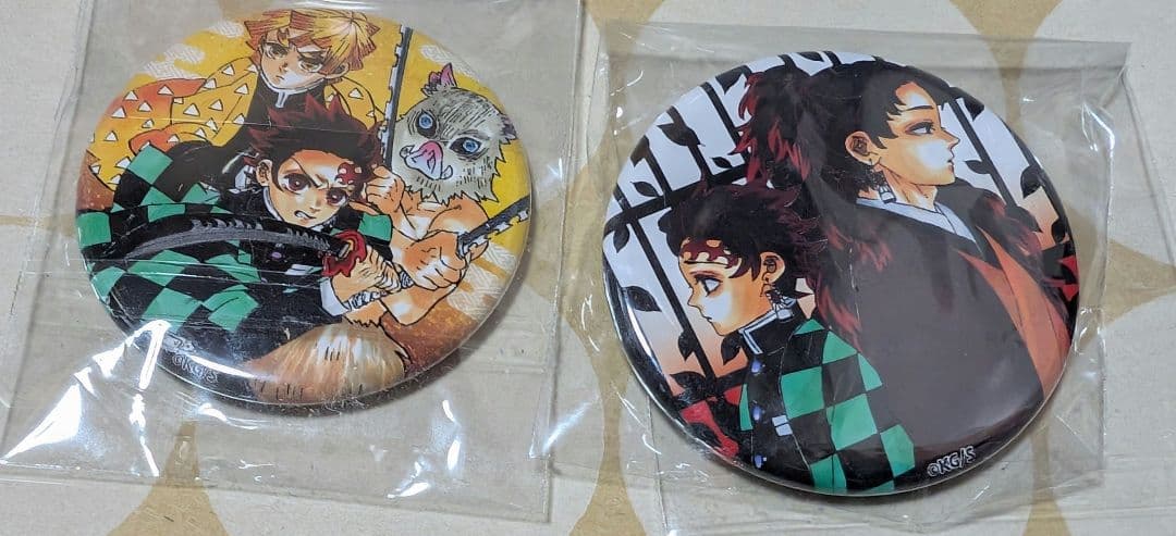 鬼滅の刃　無惨のポップコーン　特典　缶バッジ　竈門炭治郎　継国縁壱　伊之助　善逸