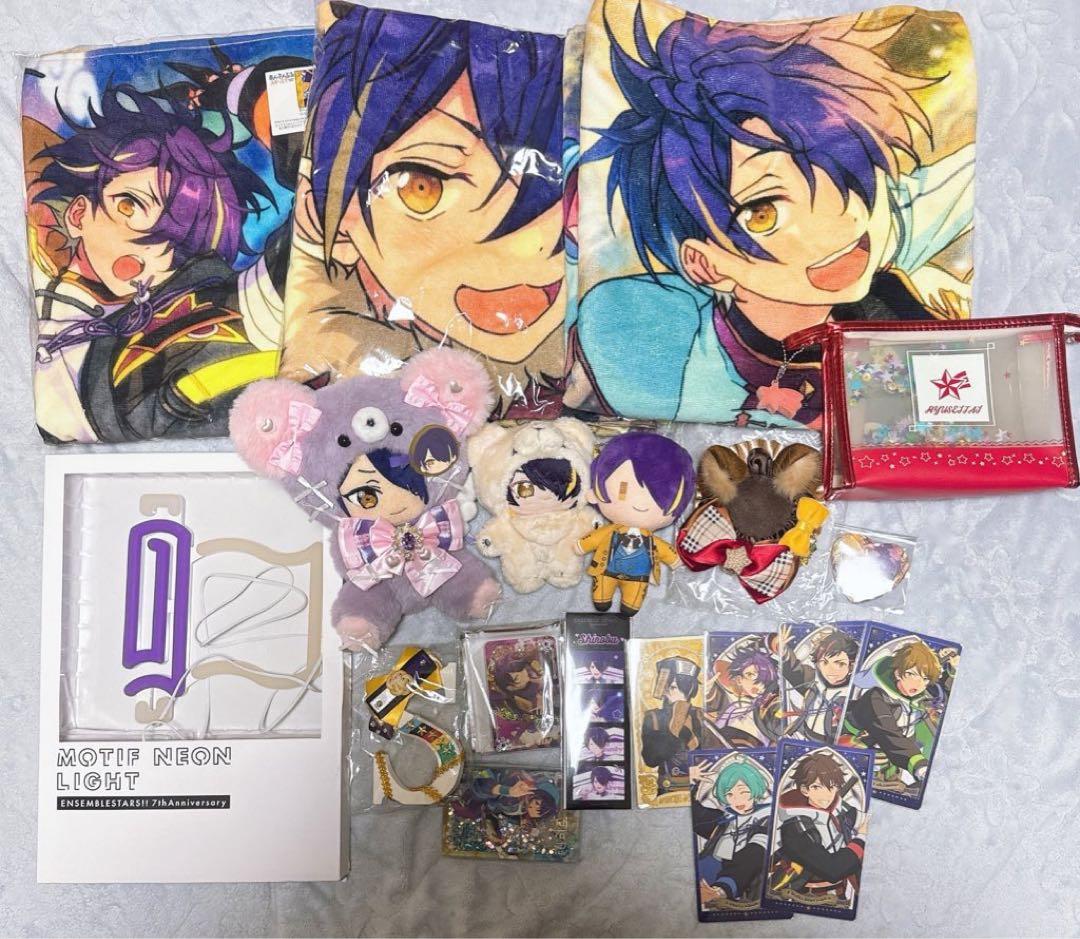 ト*ー様 あんスタ 仙石忍 いつぬい ネオンライト ビジュアルバスタオル