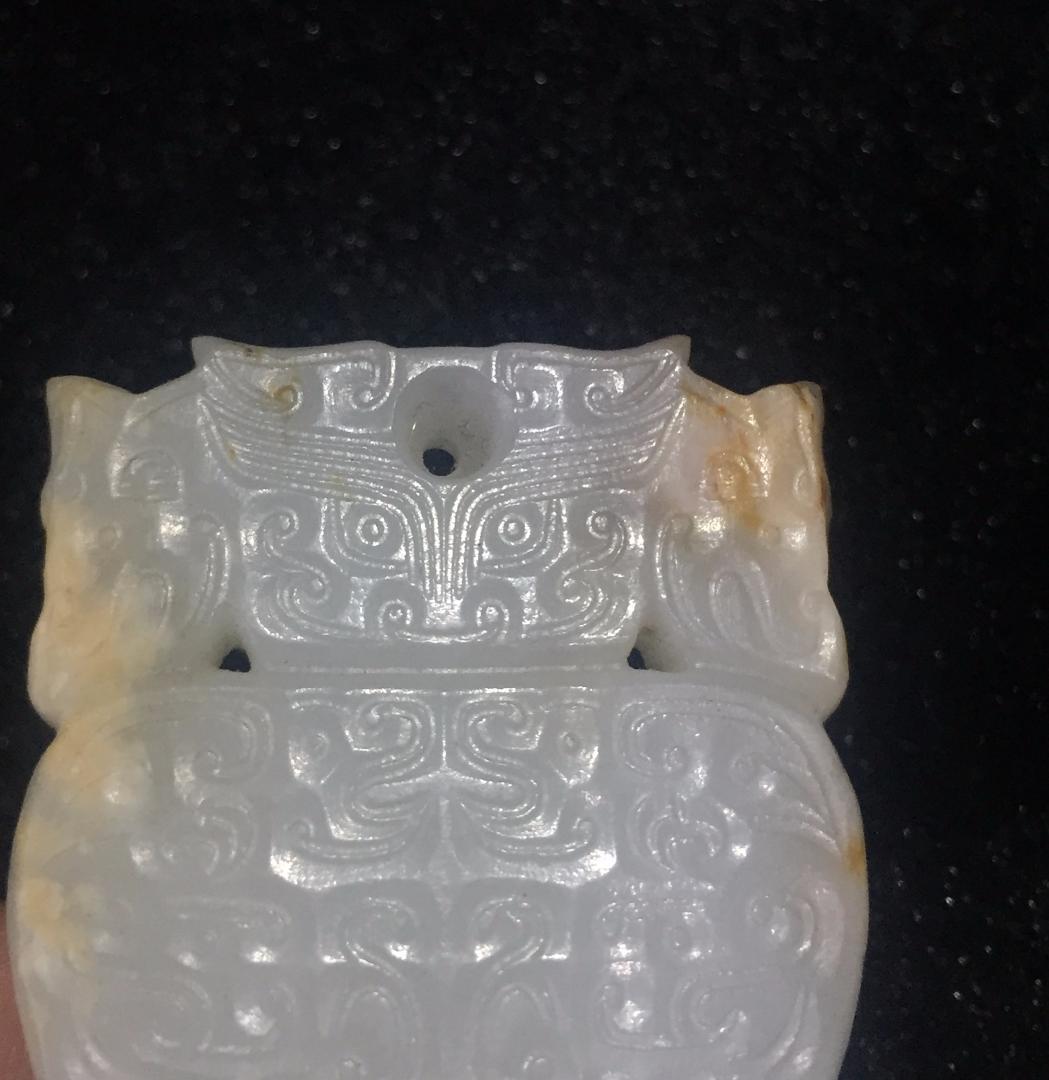 漢代 玉斧佩装身具 古玉和田玉 中国美術 骨董收藏 ペンダント