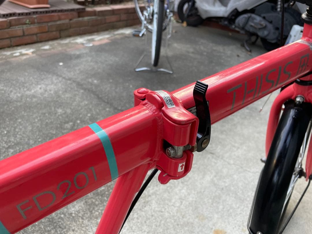 折りたたみ自転車 ピンク