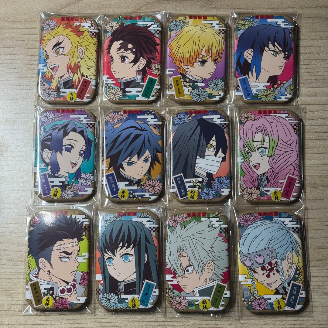 鬼滅の刃　まるかくカンバッジ　第三弾　全12種類　まとめ