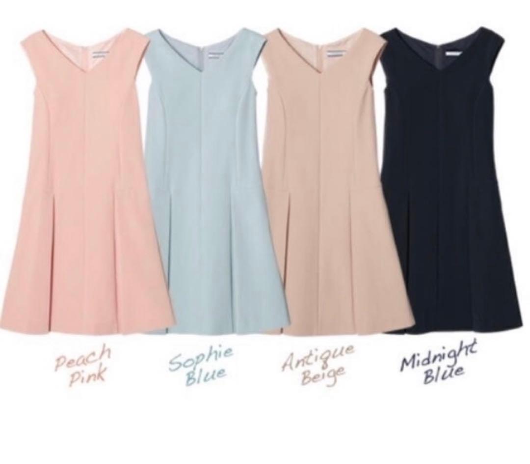 美品 FOXEY NEWYORK ワンピース 40 ソフィーブルー