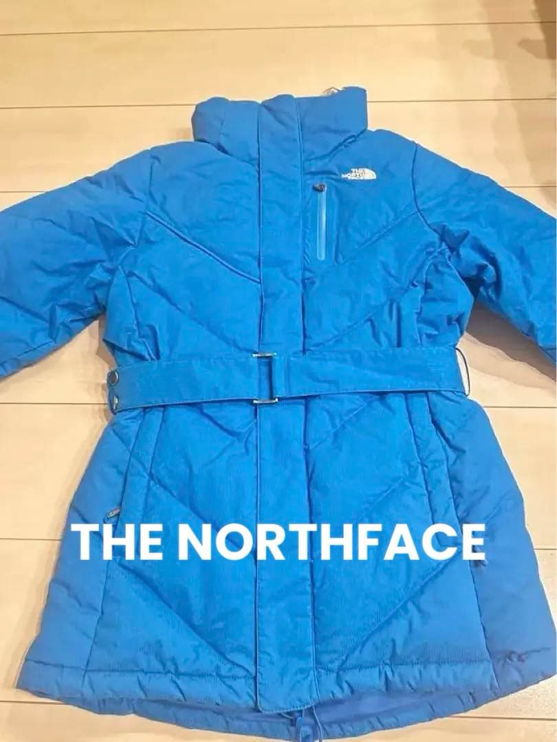 ザノースフェイスTHENORTHFACEダウンサイズXS/TP カラー水色　美品