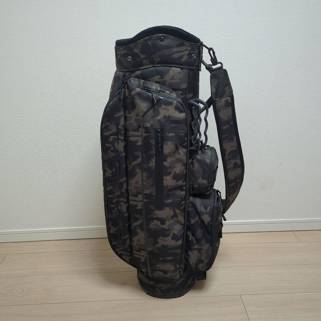 TIGORA 迷彩キャディバッグ ナイロン製 フード付き