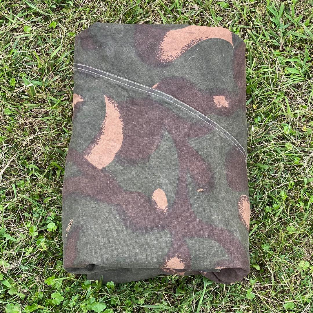 ハンガリー軍　軍幕　ポンチョ　１枚④　 迷彩　ハリケーンカモ　 ミリタリー