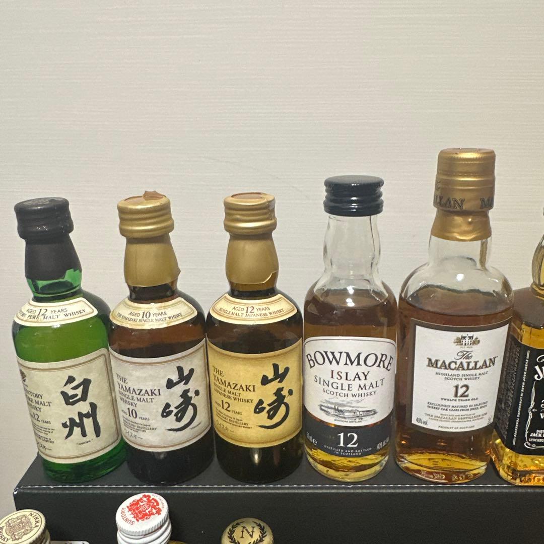 白州12年、山崎10年50ml山崎12年ミニボトル13本セット5