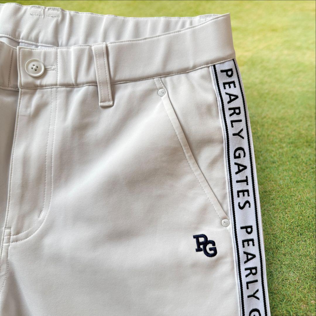 美品　パーリーゲイツ　パンツ　白　ホワイト　4 M〜L相当　色褪せ無し　ジャージ