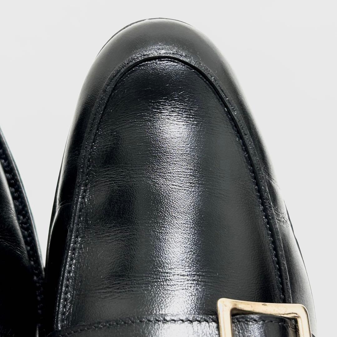 ■裏張り新品 定4万 ジャランスリワヤ 4 23 36 ローファー 黒 バックル