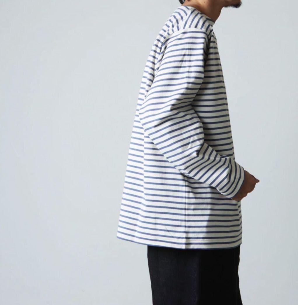 【廃盤/タグあり】COMOLI (コモリ) ボーダーボートネック　バスクシャツ