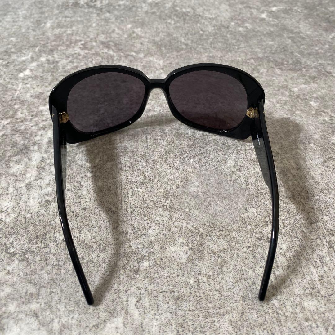 YSL イブサンローラン　サングラス　カサンドラ　ロゴ金具　ブラック　黒