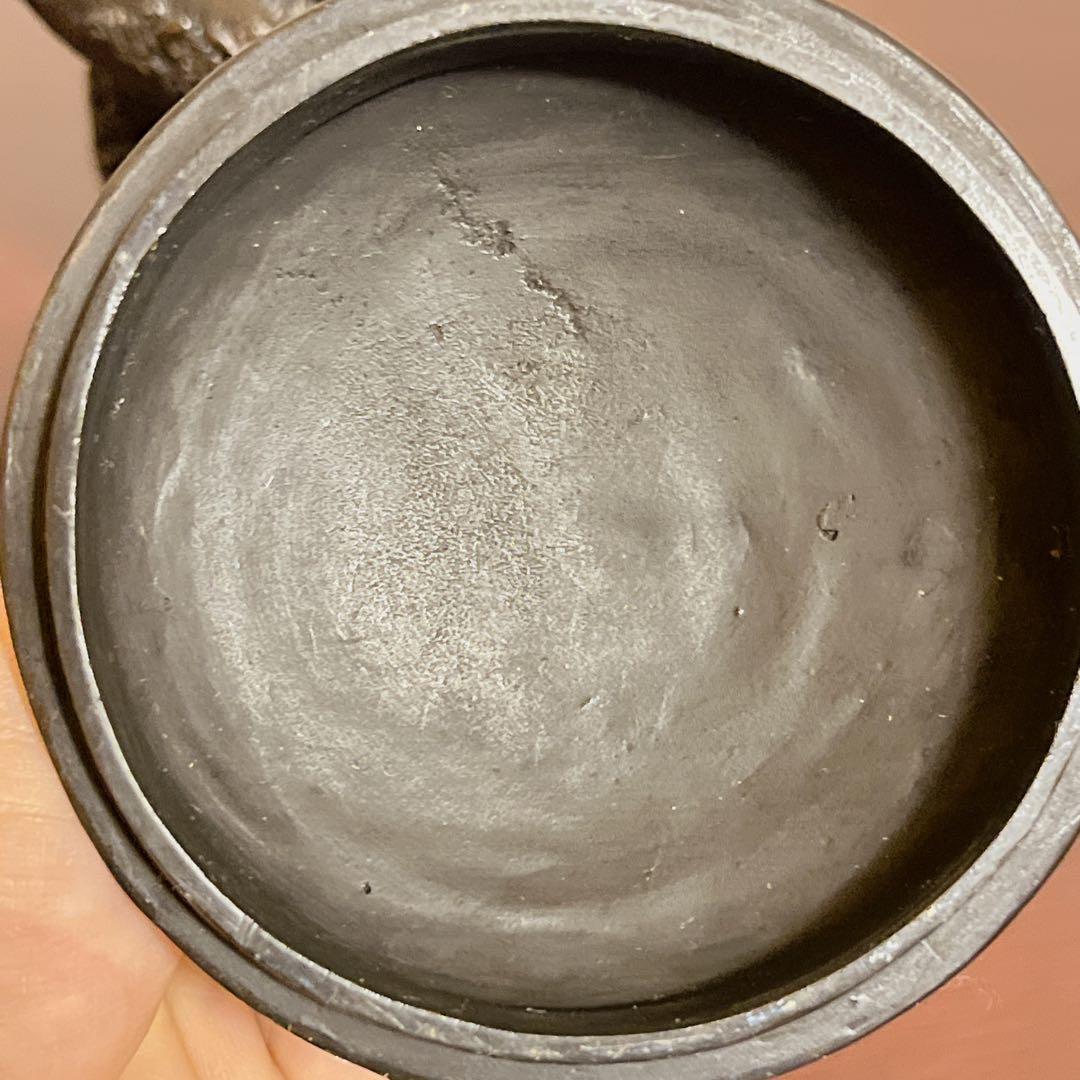 龍神 蓋付 三足香炉 銅器 昇龍 緻密細工 瑞雲 縁起物 香道具 骨董