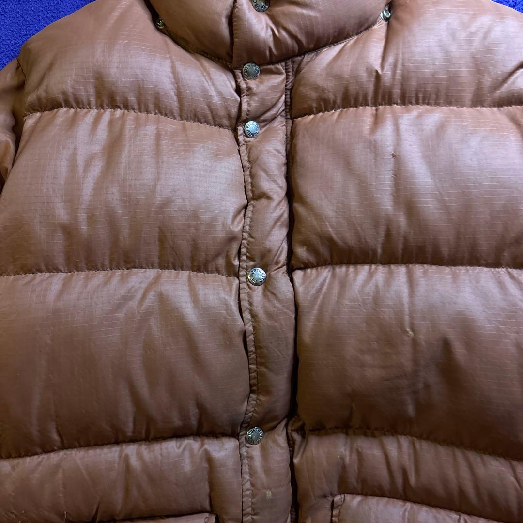 70s The North Face 茶タグ カラコラム ダウン ジャケット