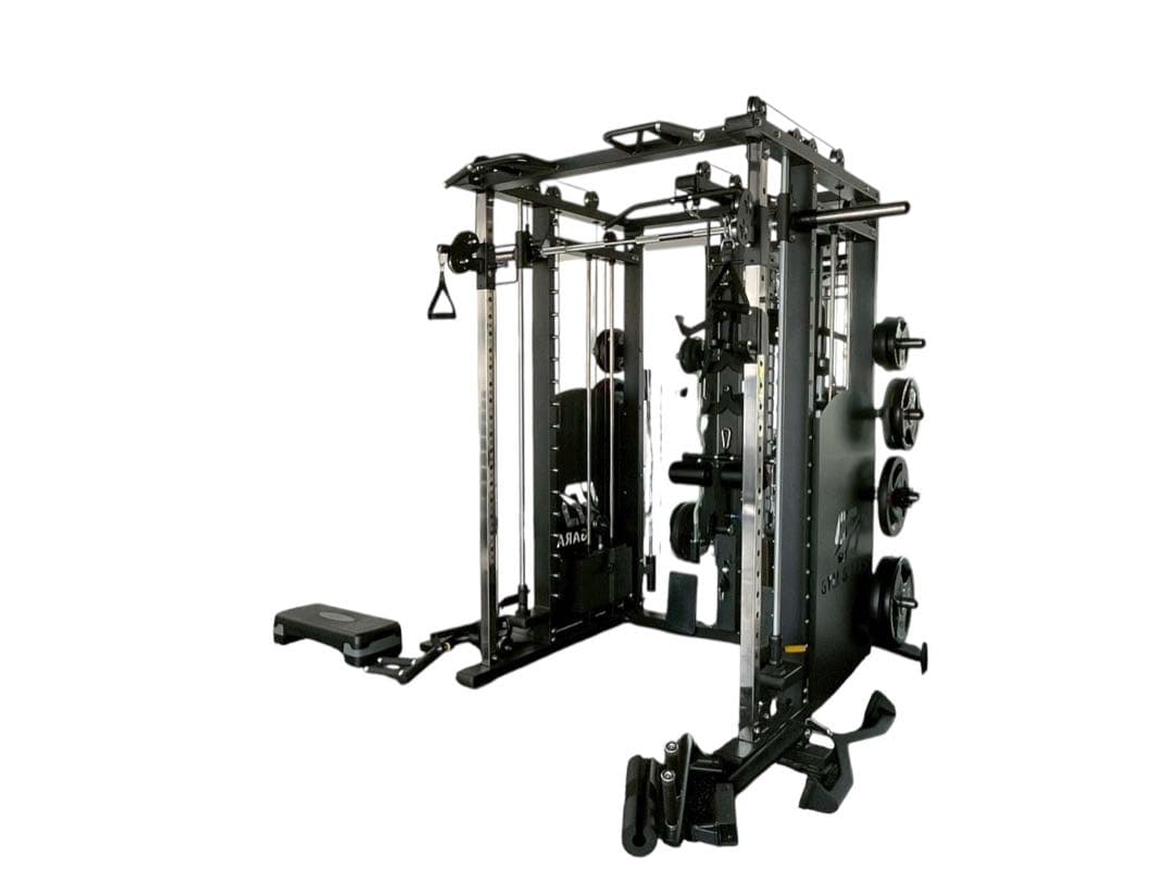 多機能ケーブルマシン 重量プレート付き