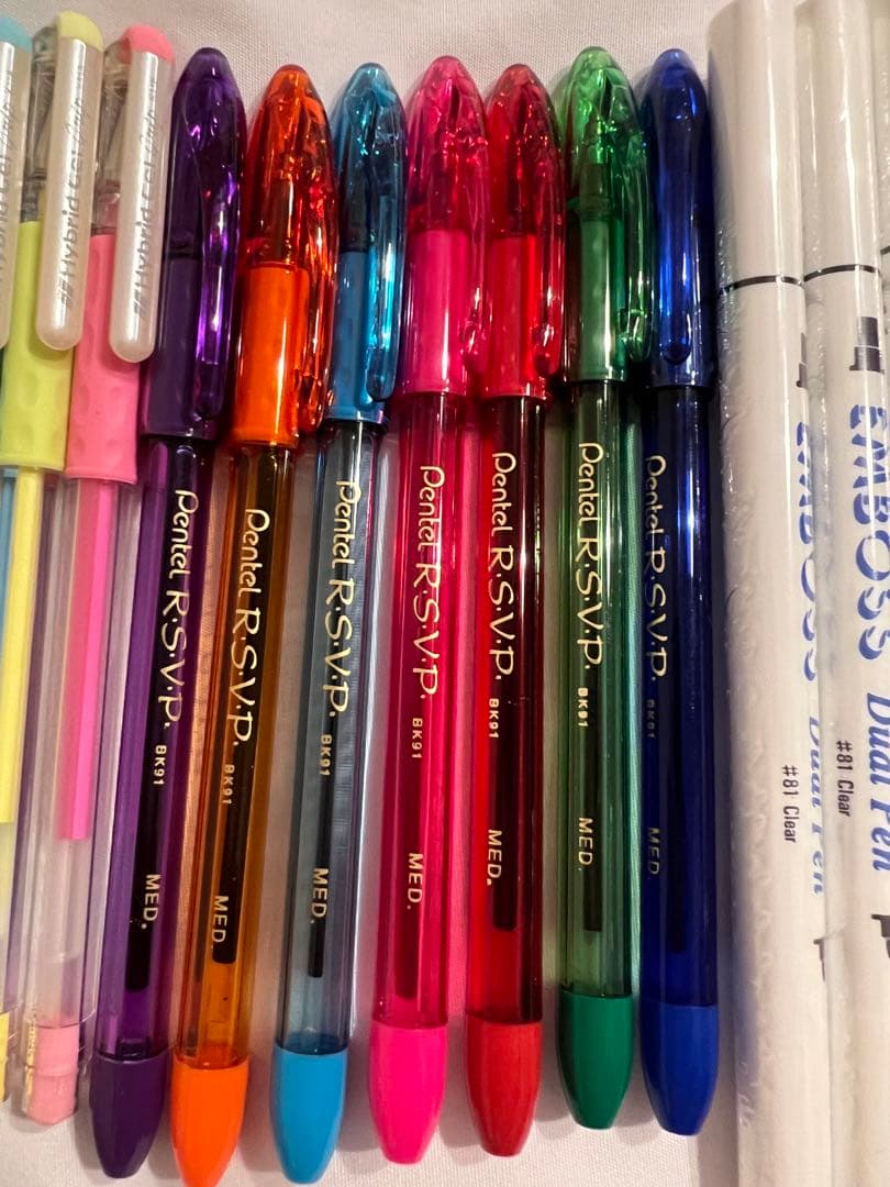 【ペン回し】未改造ペン140本+αセット (RSVP, HGG, エンボス..)