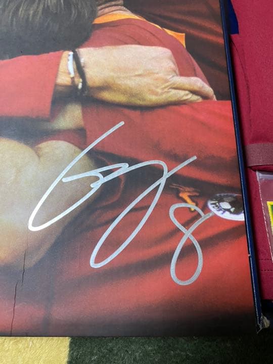 中田英寿 ASローマ 直筆サイン スクデット