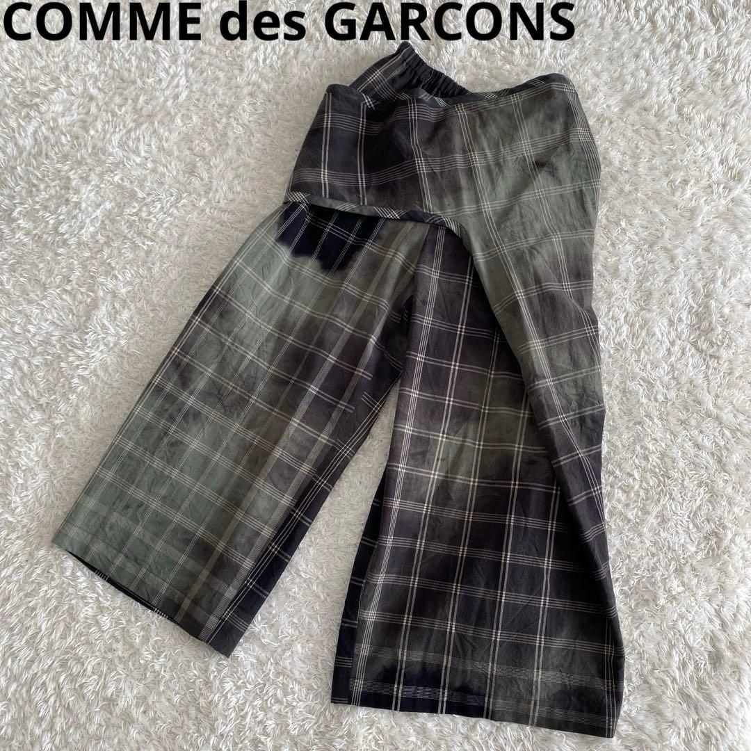 ○コムデギャルソン　変形　ワイドパンツ　ムラ染め　ad1991