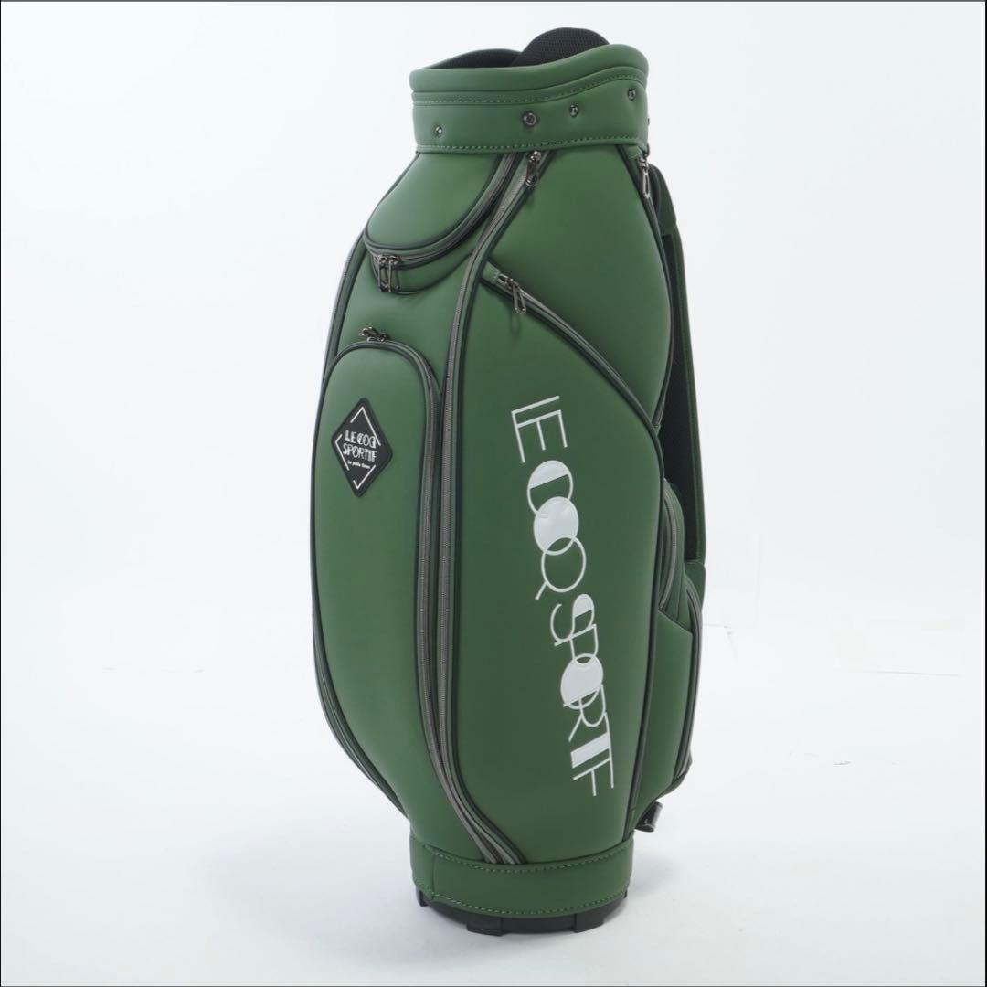 新品 le coq sportif golf キャディバッグ 8.5型 カーキ