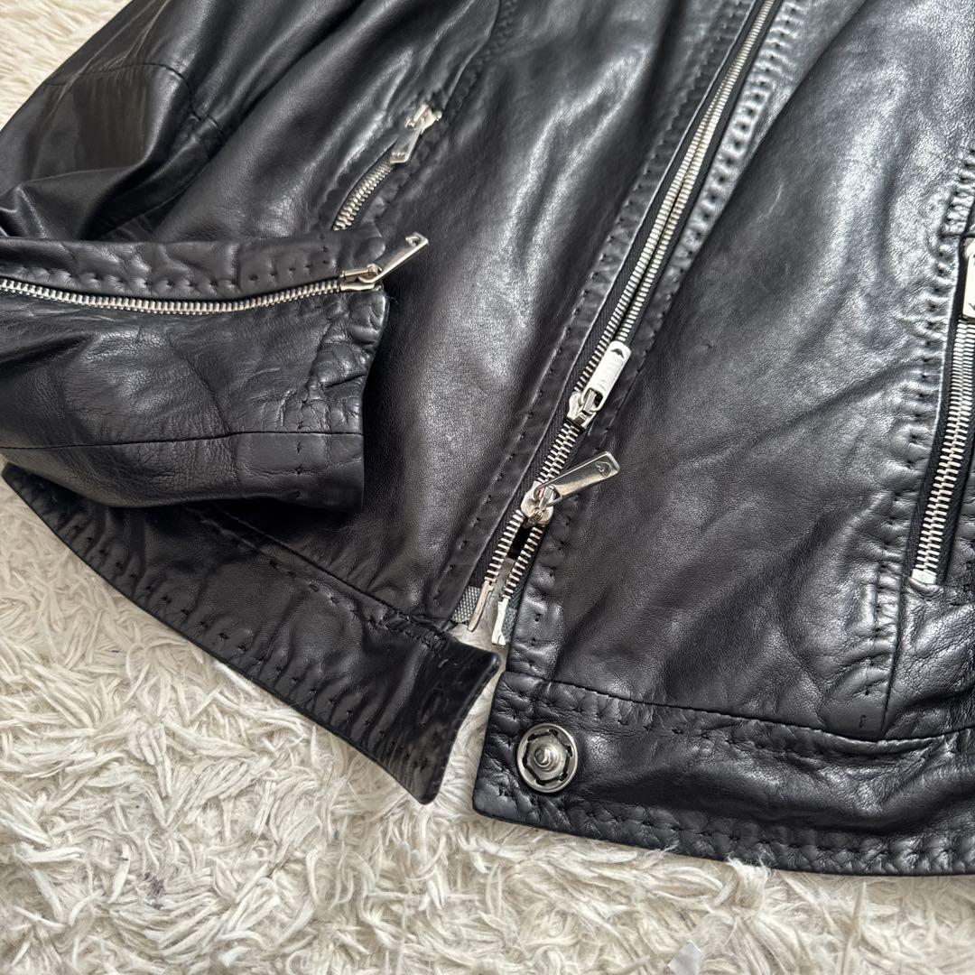 EMPORIO ARMANI エンポリオアルマーニ 本革 ライダースジャケット