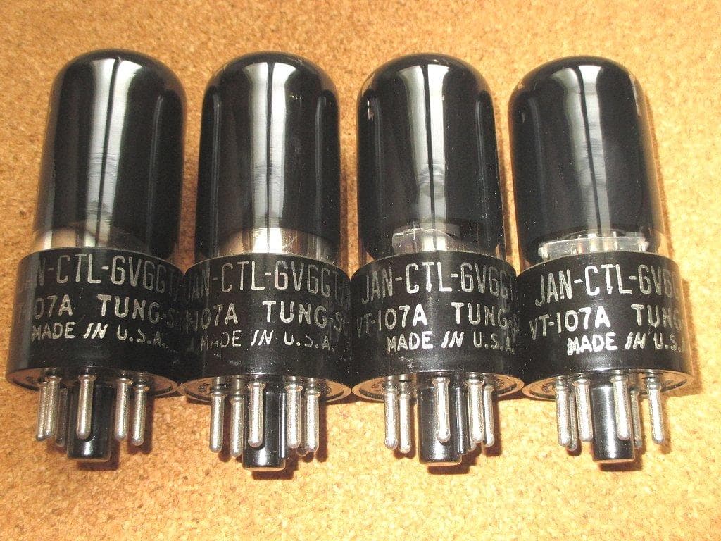 Tung-Sol JAN CTL6V6GT/G VT107A 真空管 4本セット
