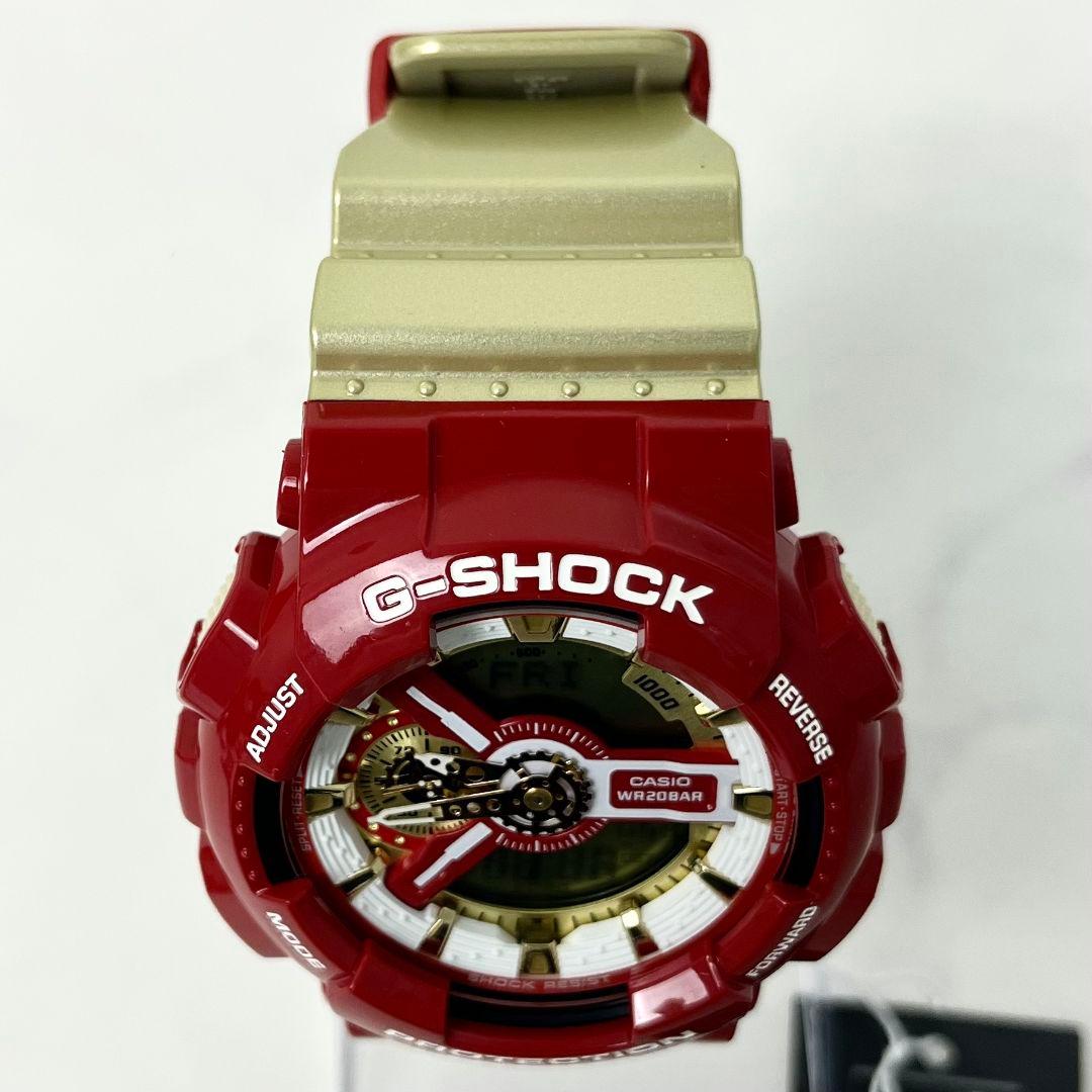 【稼働】CASIO G-SHOCK GA-110CS 腕時計 レッド ゴールド