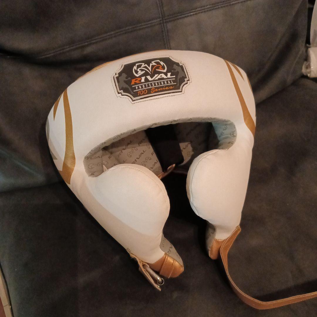 RIVAL RH100 ヘッドギア ゴールド/ホワイト　正規品　美品