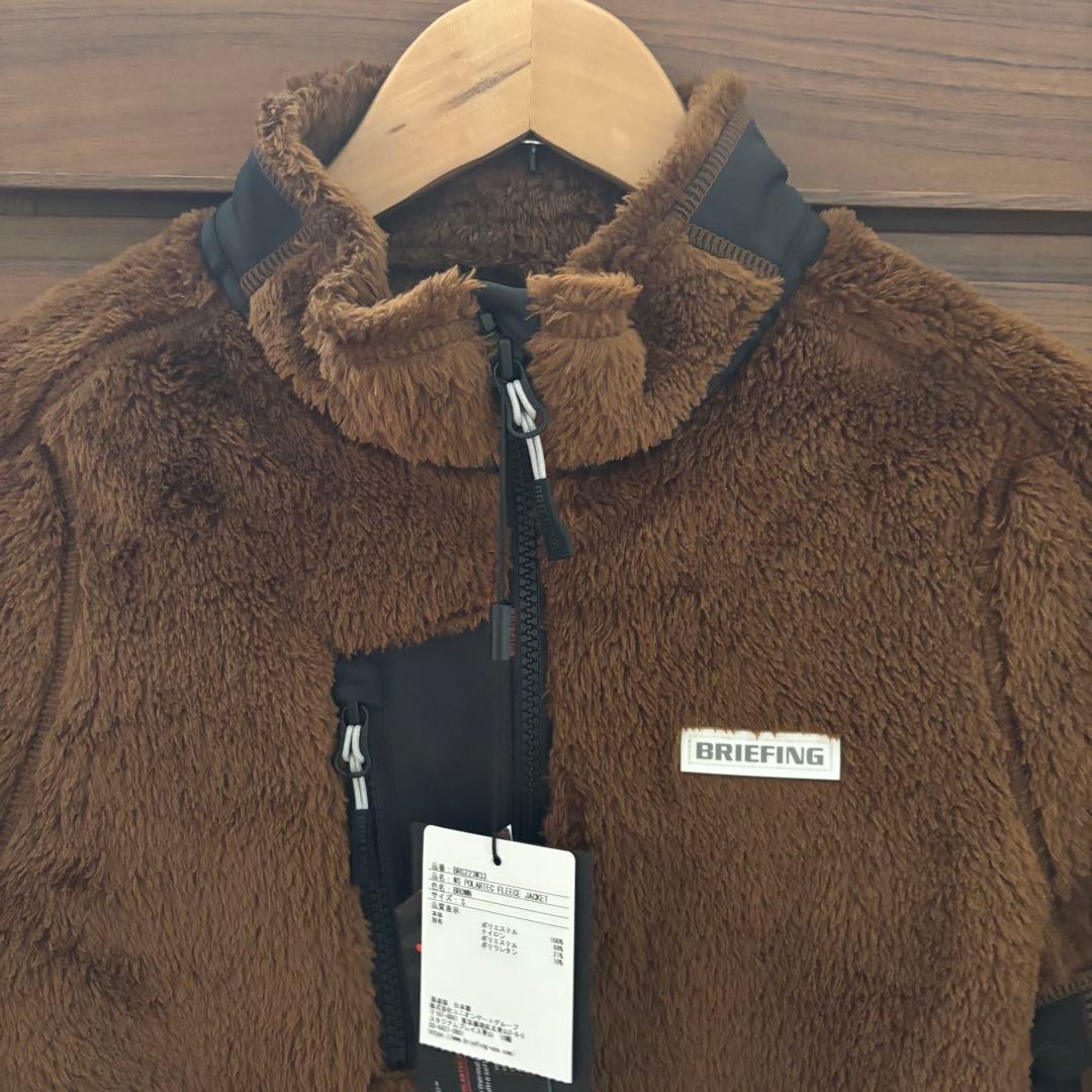 BRIEFING GOLF ボアフリース　ブラウン　レディース　S