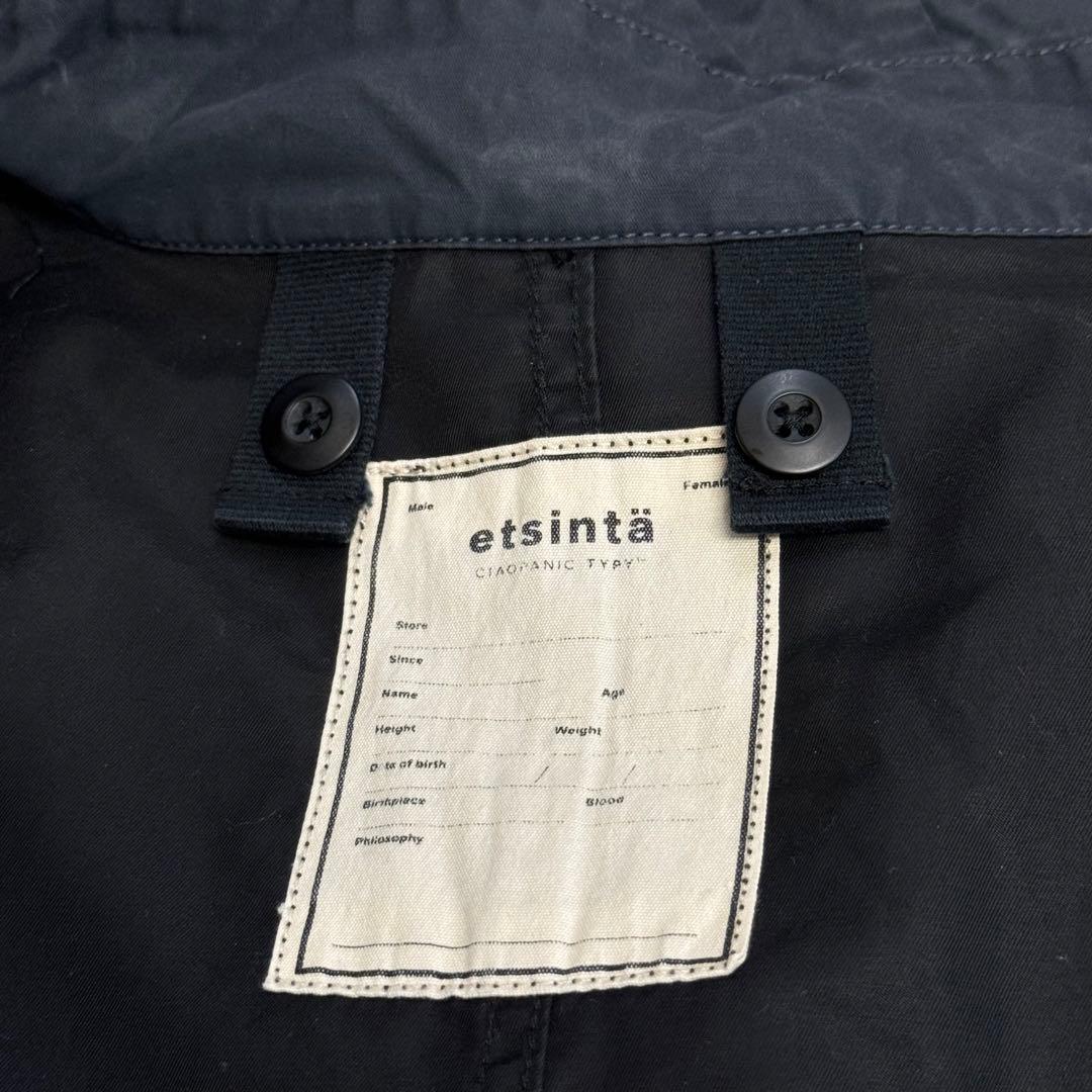etsinta エシンタ マルチウェイモッズコート ベスト付き ブラック
