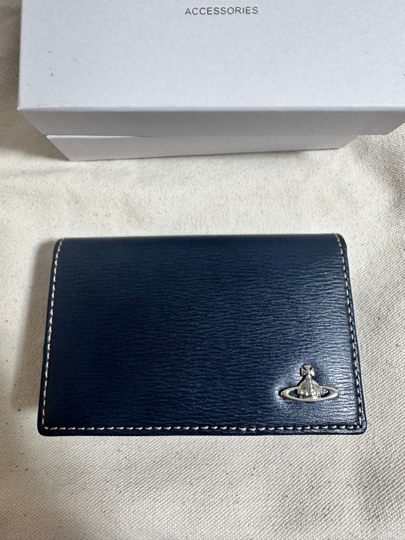 Vivienne Westwood ネイビー名刺入れ