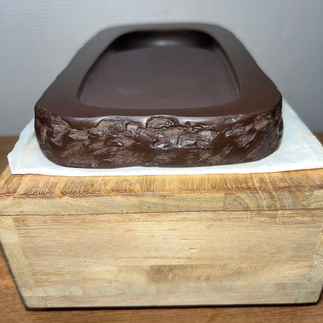 ⭕️赤間硯　名工　堀尾卓司　野面硯　お手頃　女性好みの品