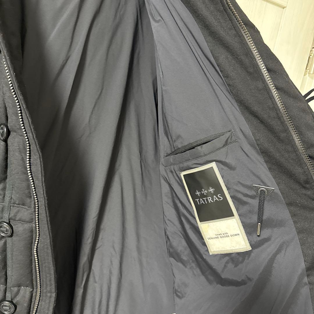 TATRAS ブラック ダウンジャケット　MTABIS4193