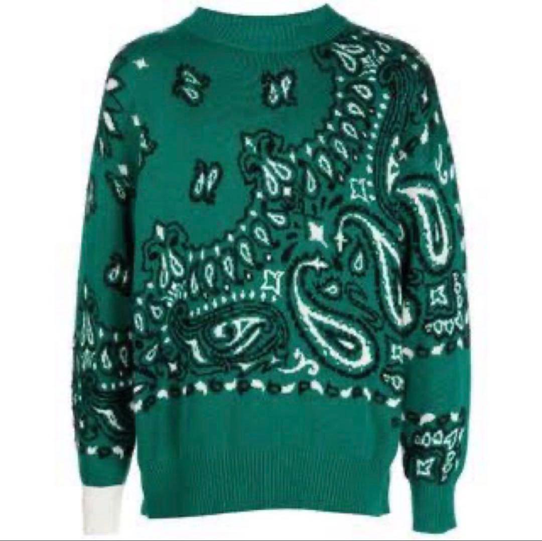 山*田様 キムタク着用　sacai ペイズリーニット