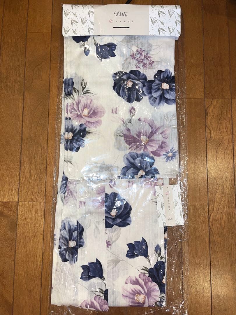 新品　Dita 浴衣5点セット【椿の水月しらべ】
