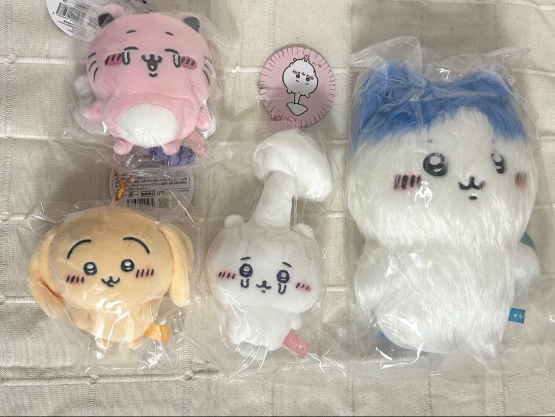 寄生 ちいかわ 毛量 増えちゃった ハチワレ キメラ たれ耳 うさぎ 4点セット