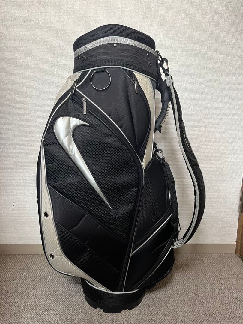 【希少】 NIKE ナイキ ゴルフ キャディバッグ 6分割 カート型 ブラック