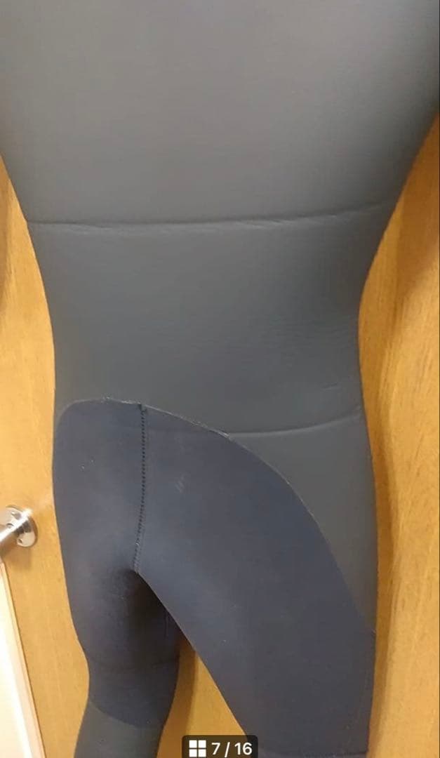 セミドライ　5/3㎜ 裏起毛　MLサイズ　ロングチェストジップ