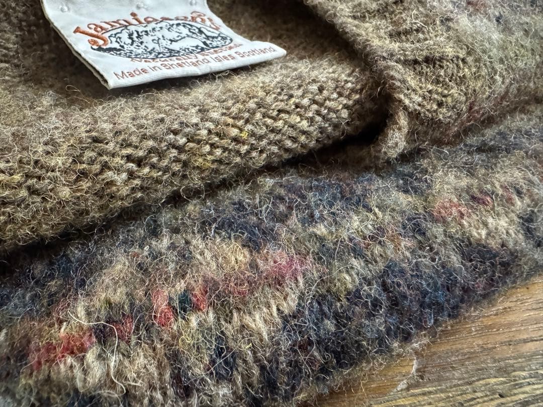 ships＊Jamieson'sジャガードシャギーニットベストL