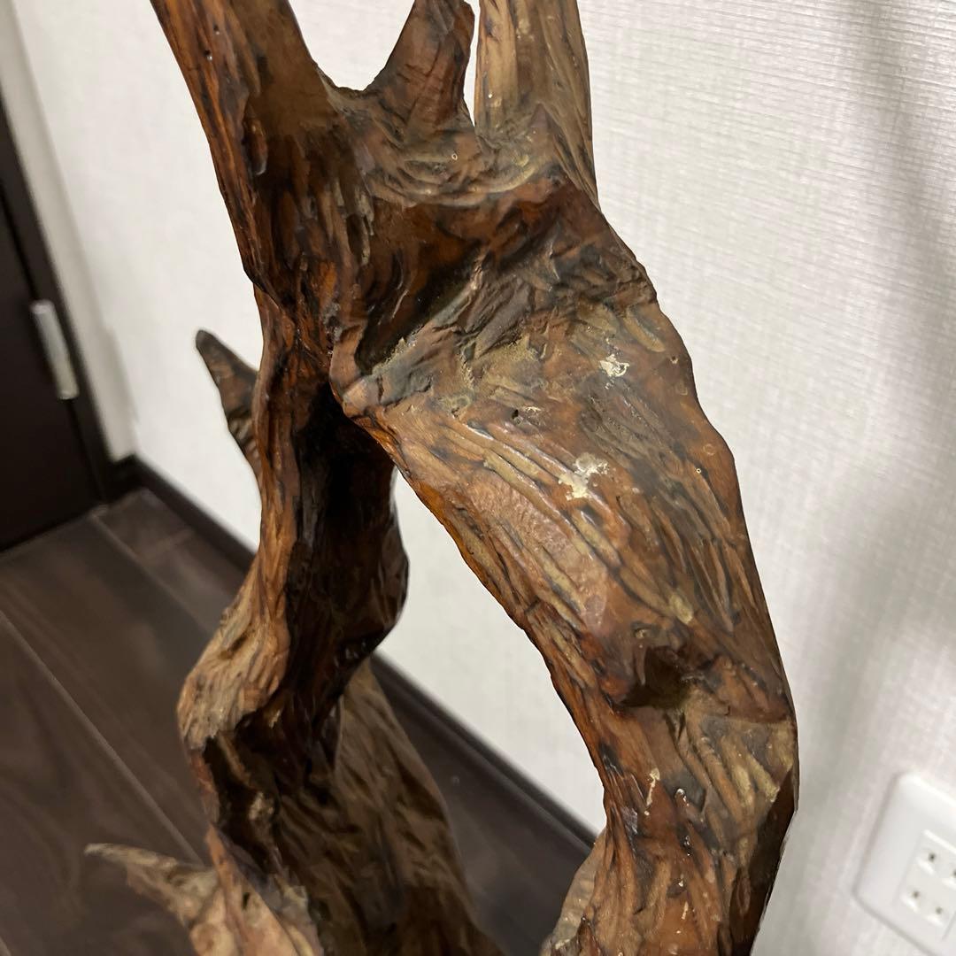 【天然木の置物】　 ＊サイズ（約）：最大幅35cm 、高さ83cm