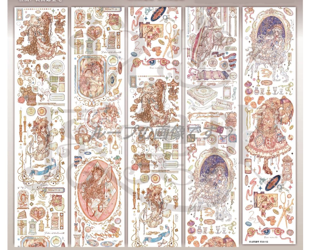 ✩のこり１✩J1105＃玩具小姐(贝壳金)说出愿望切り売り海外人物マステ女の子