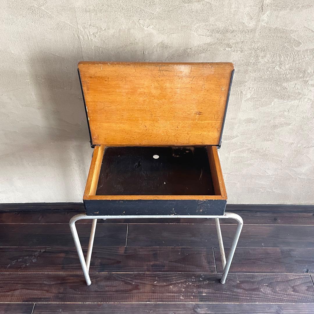 イギリス製　アンティーク　小学生　机　テーブル